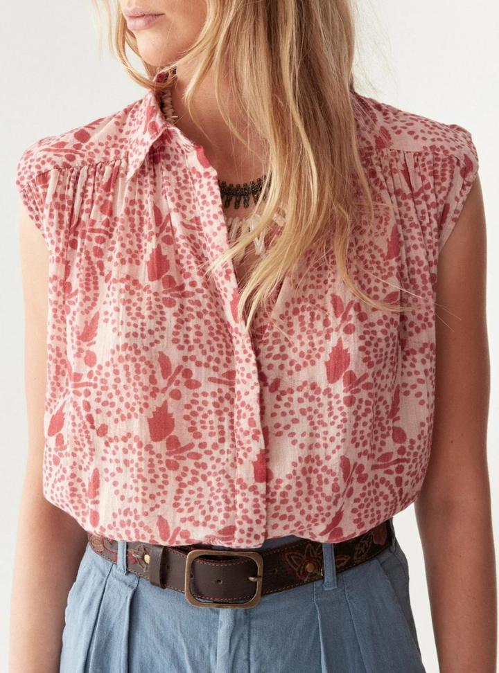 Lea Blouse - Pink Martini