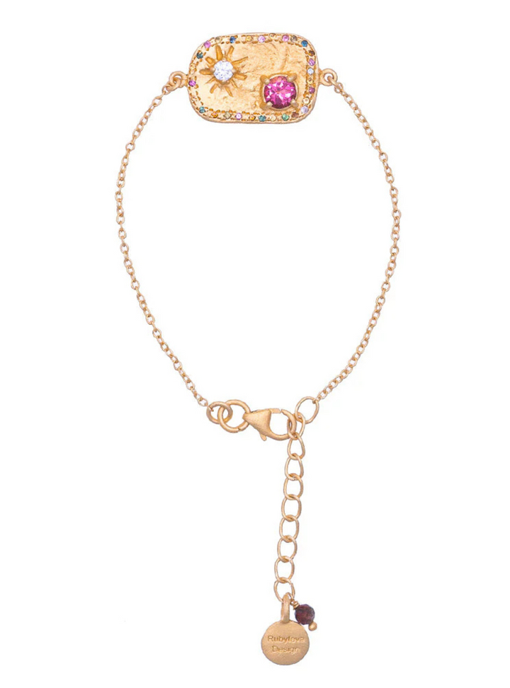 Pink Tourmaline Fez Bracelet