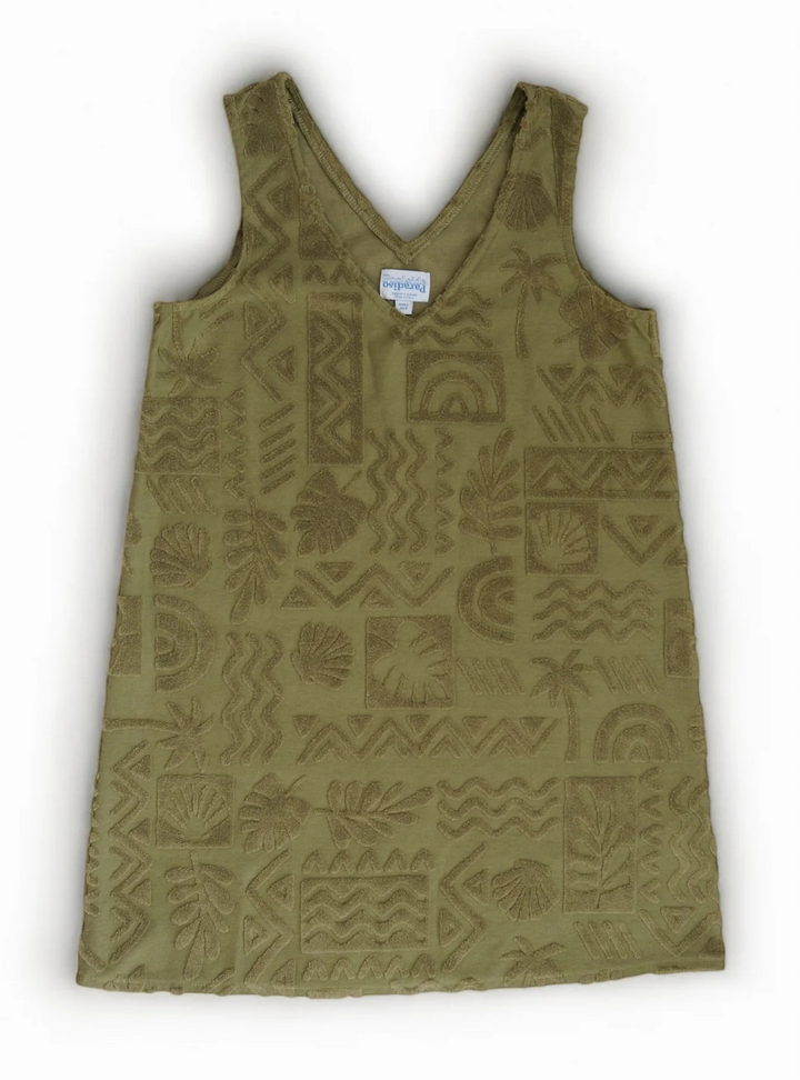 Mai Tai V Tunic Dress - Moss