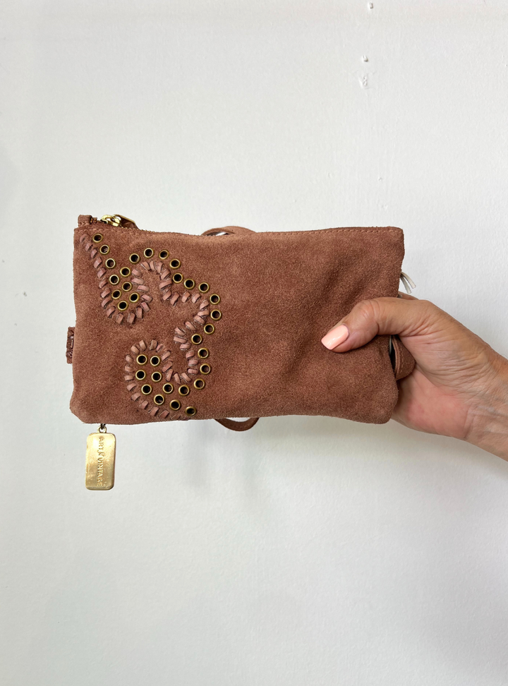Sunset Crossbody Pouch - Latte