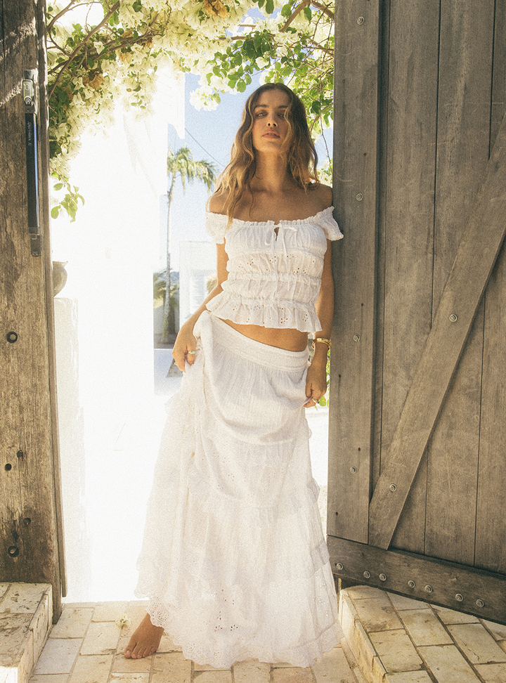 Rain Maxi Skirt - White