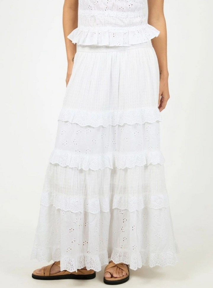 Rain Maxi Skirt - White