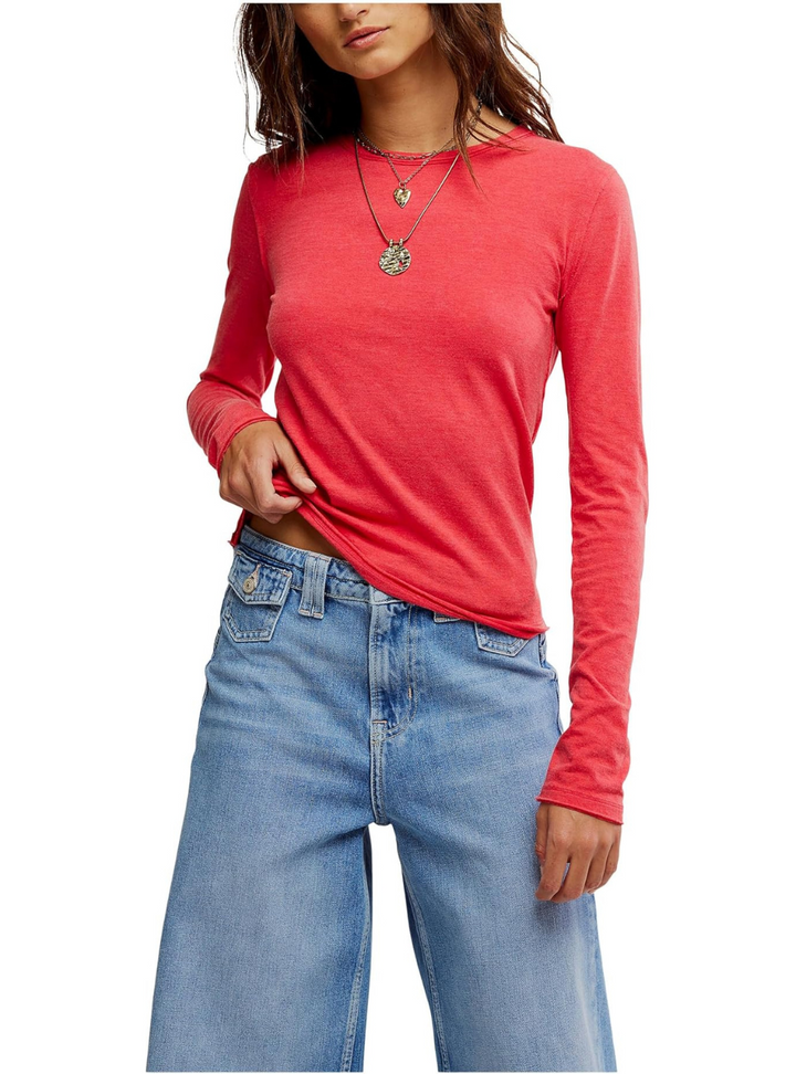 Nova Tee Long Sleeve - Rococco Red