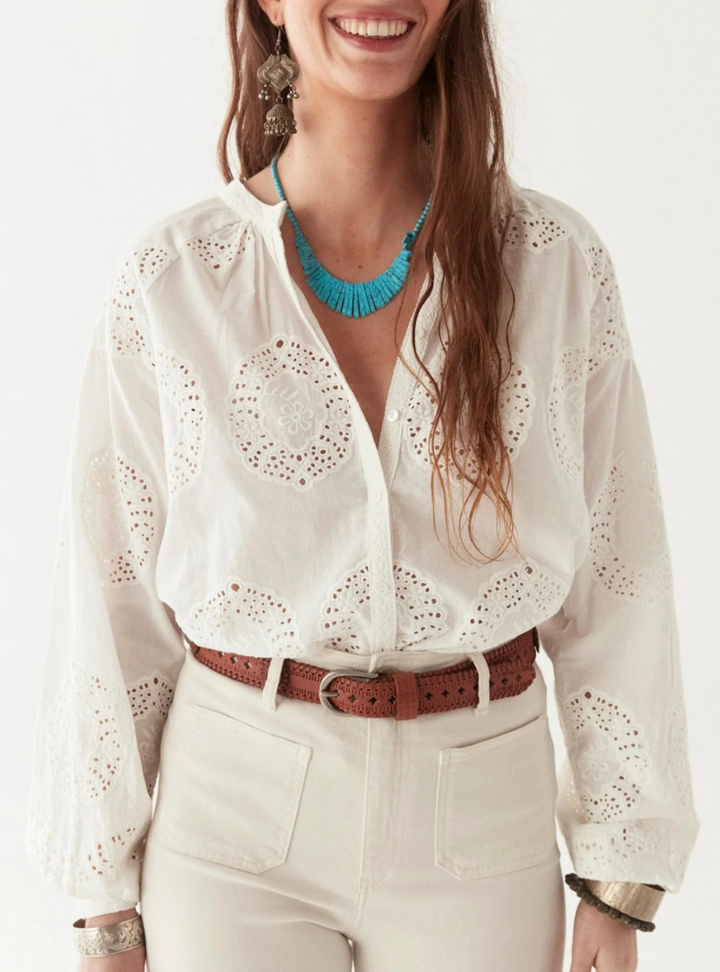 Margaret Blouse - Bath Rose