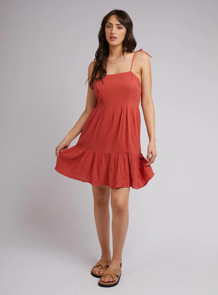 Rowie Mini Dress - Rust