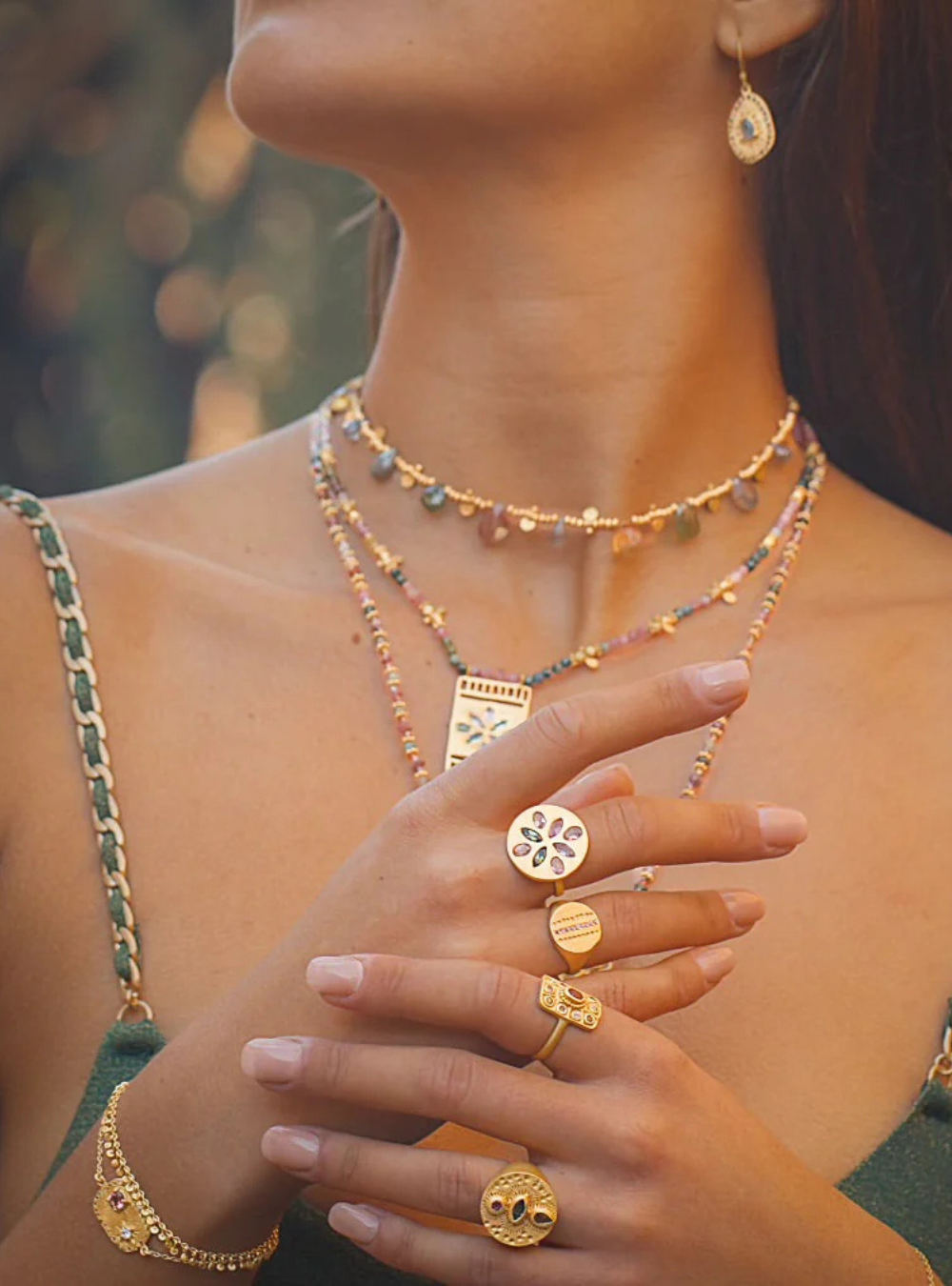 Pink Tourmaline Fez Bracelet
