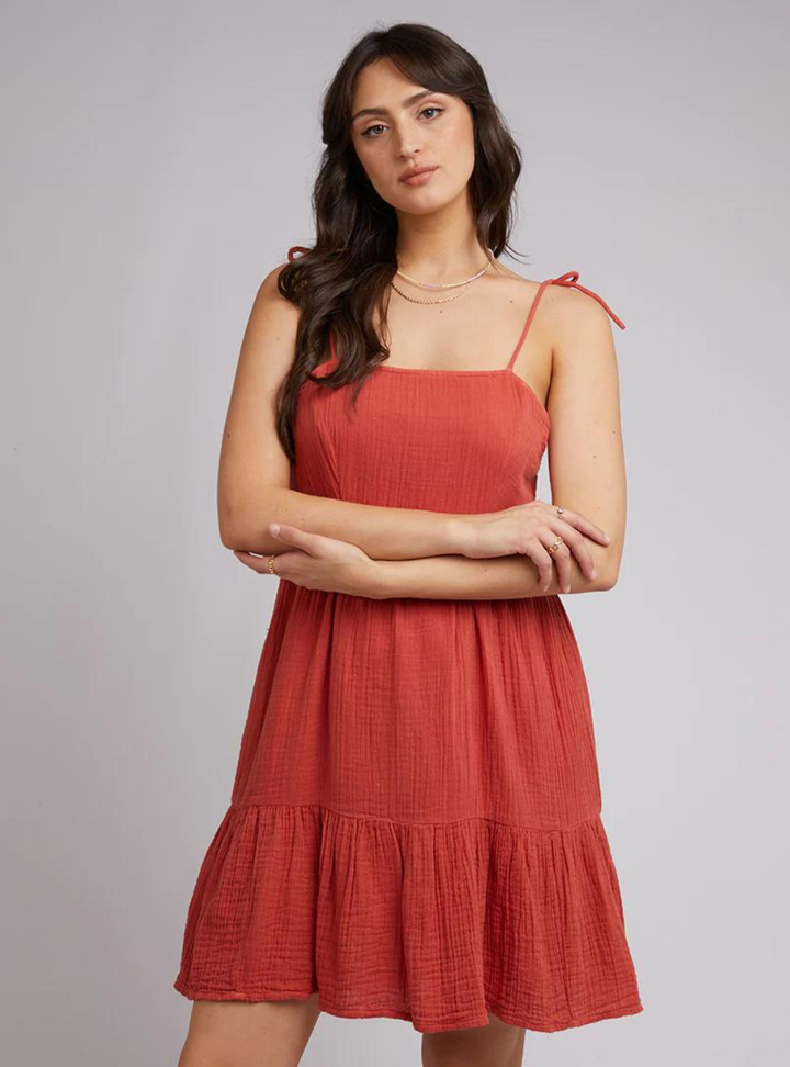 Rowie Mini Dress - Rust