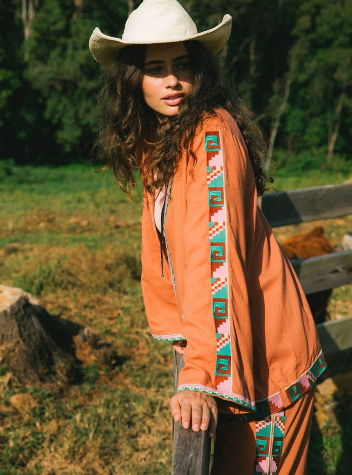 Janis Linen Jacket - Sandstone