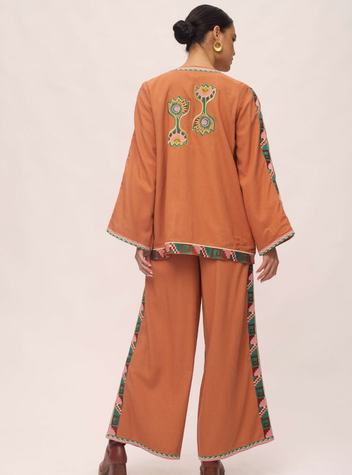 Janis Linen Jacket - Sandstone