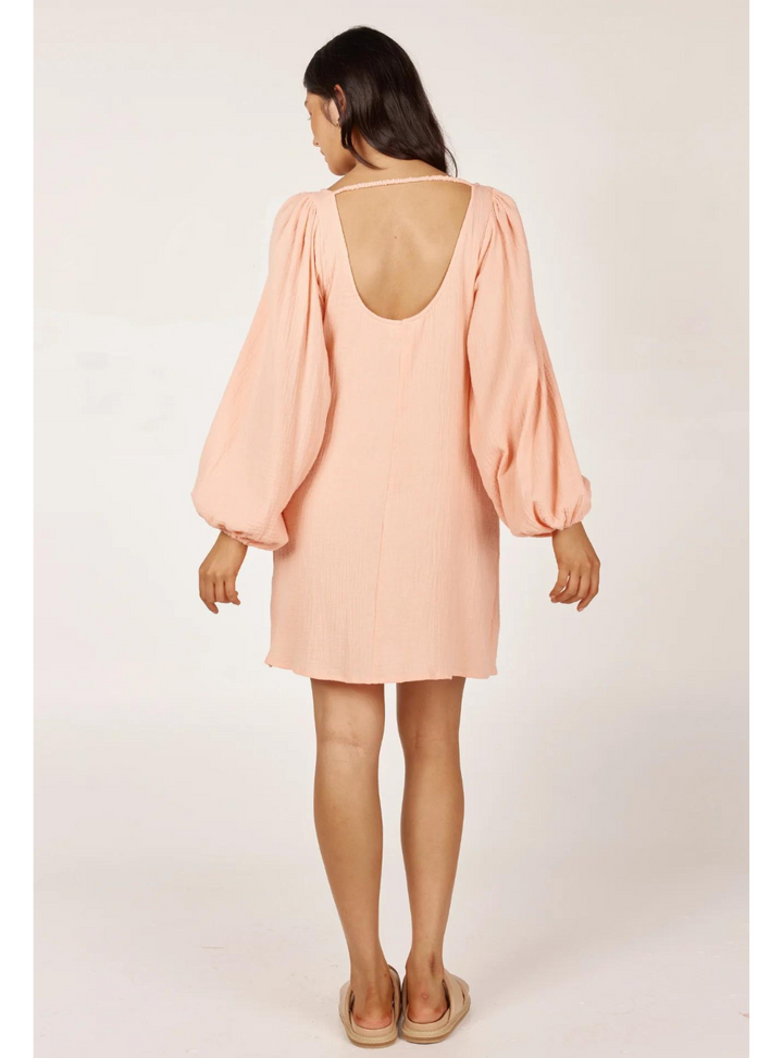 Sara Mini Dress - Peach