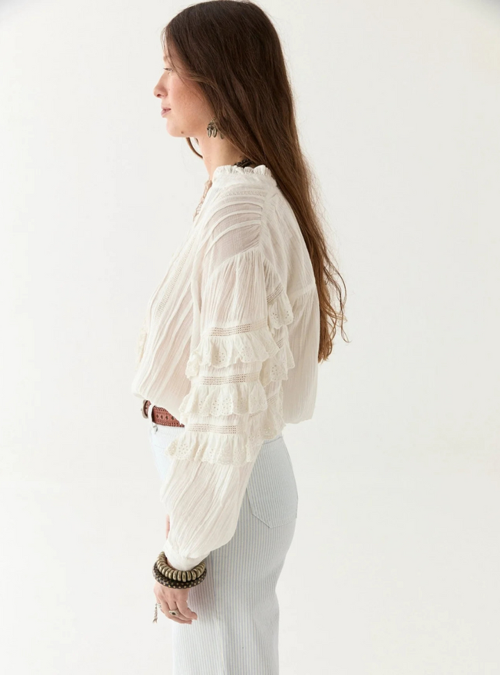 Omara Blouse - Cuban Schiffli