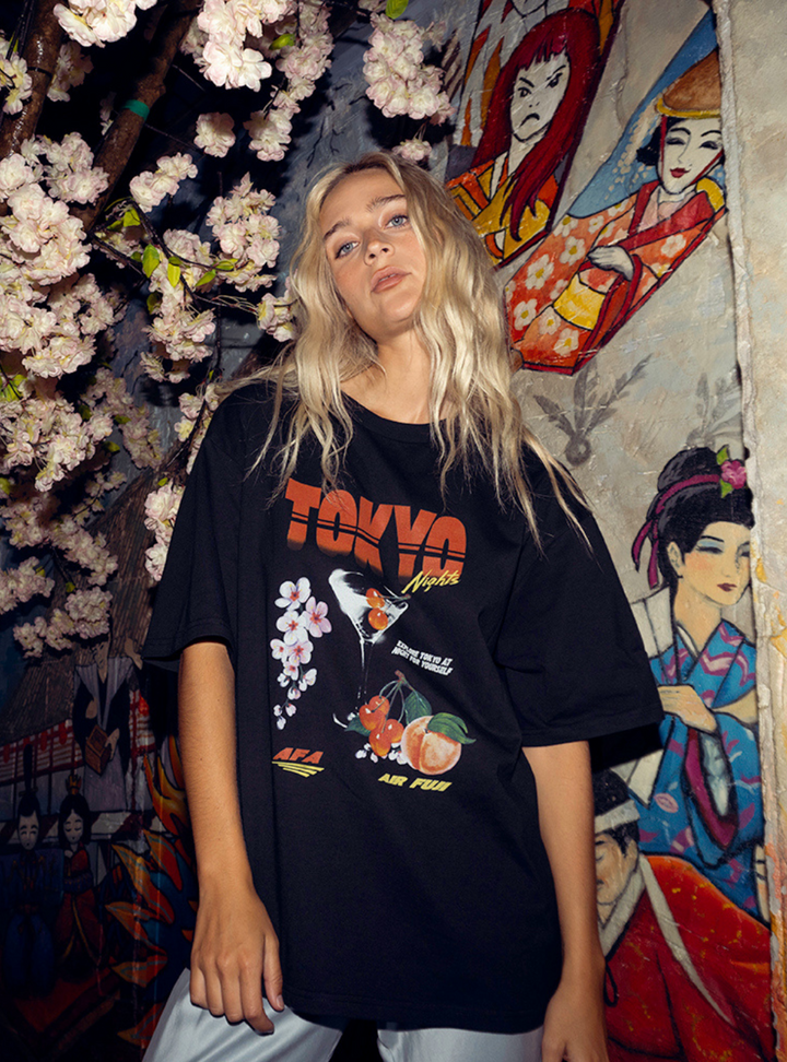 Sea Street Tokyo Nights T-Shirt - Black