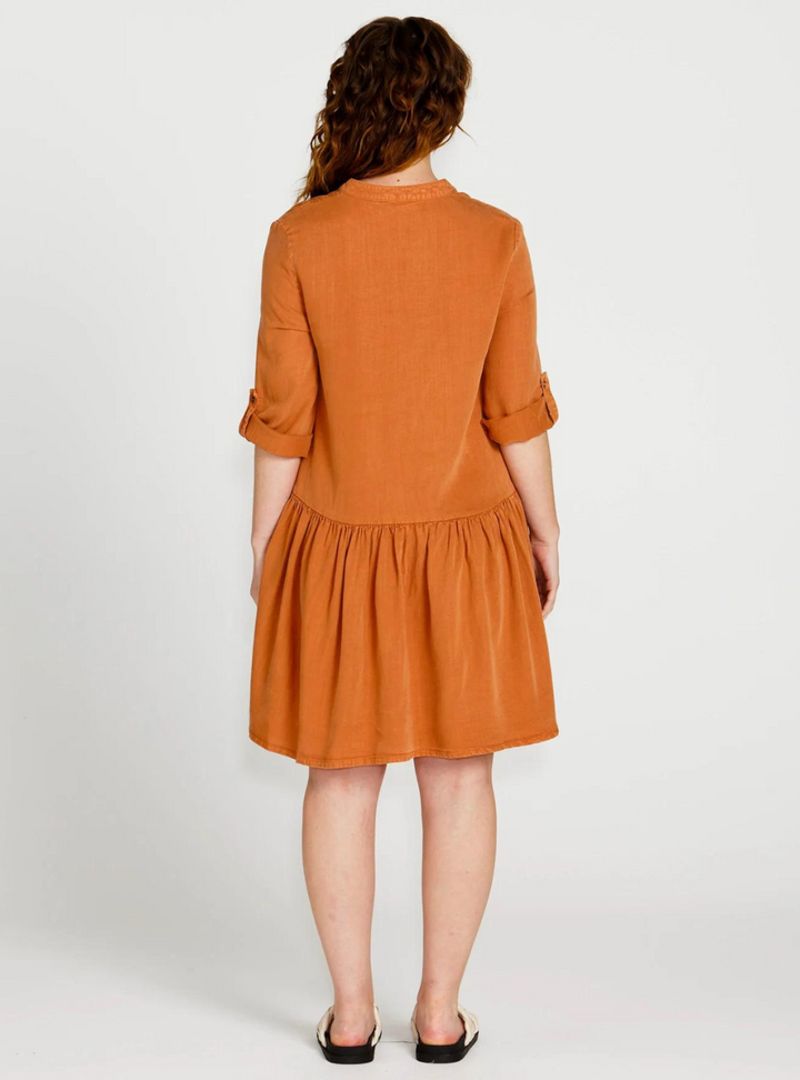 Zahlia Shirt Dress - Sandy Tan
