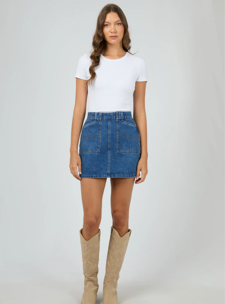 Becca Denim Skirt - Heritage Blue