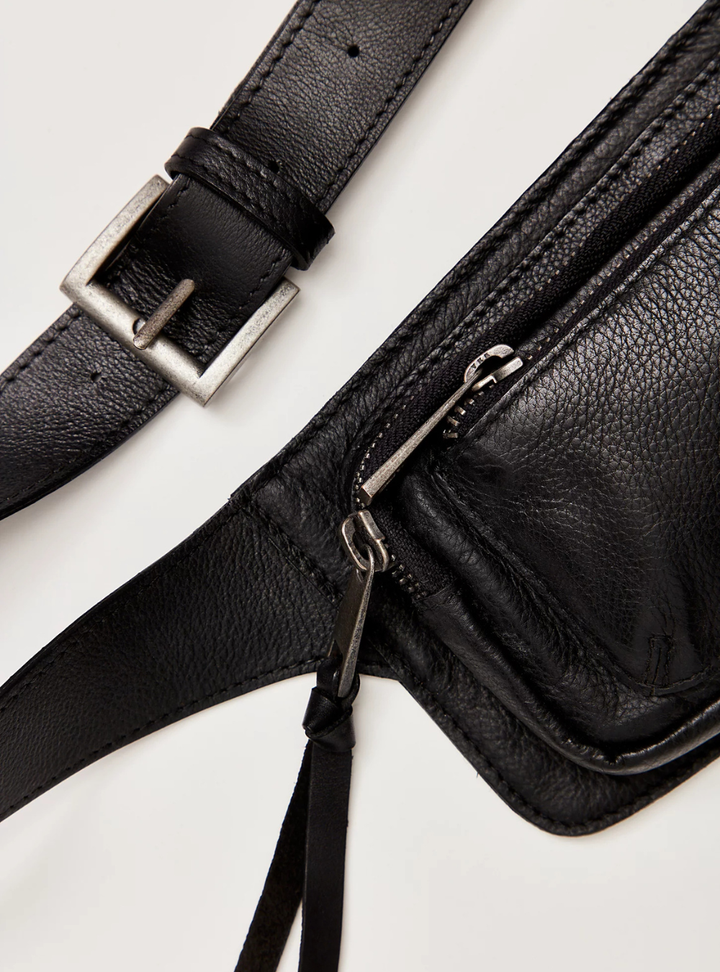 Avalon Leather Sling - Black