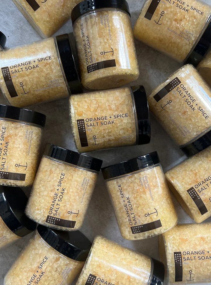Orange & Spice Salt Soak - 200g