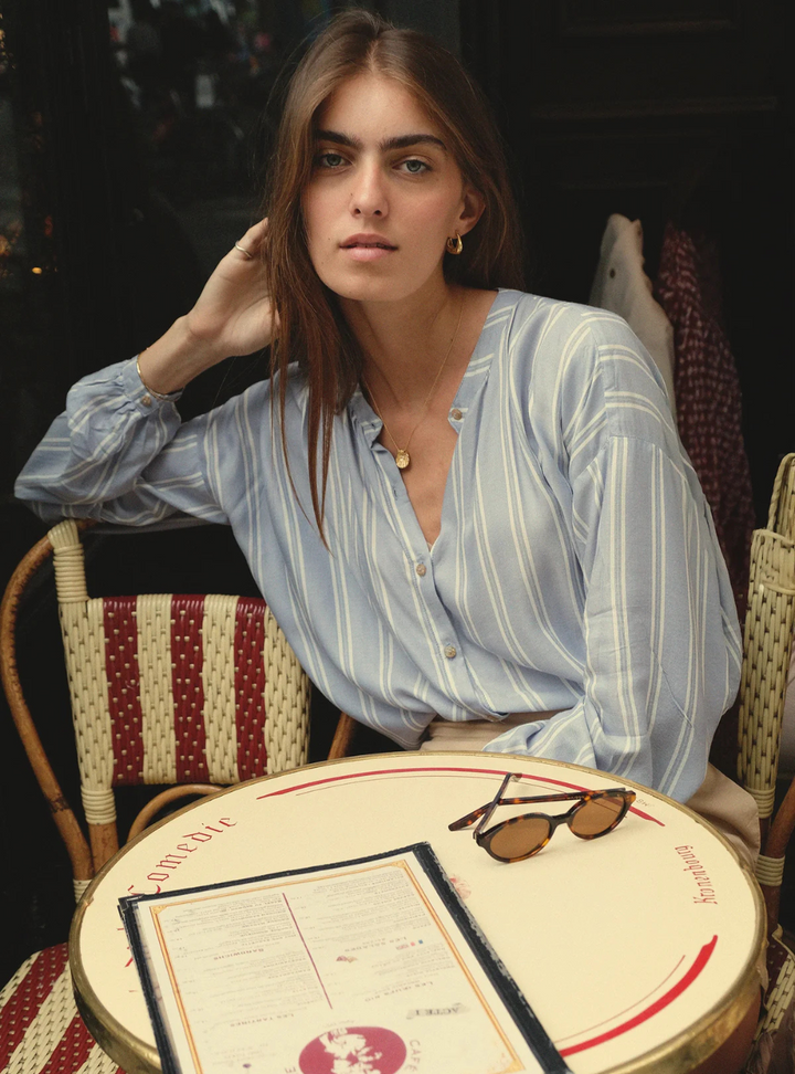 Ginger Shirt - Chambray Stripes