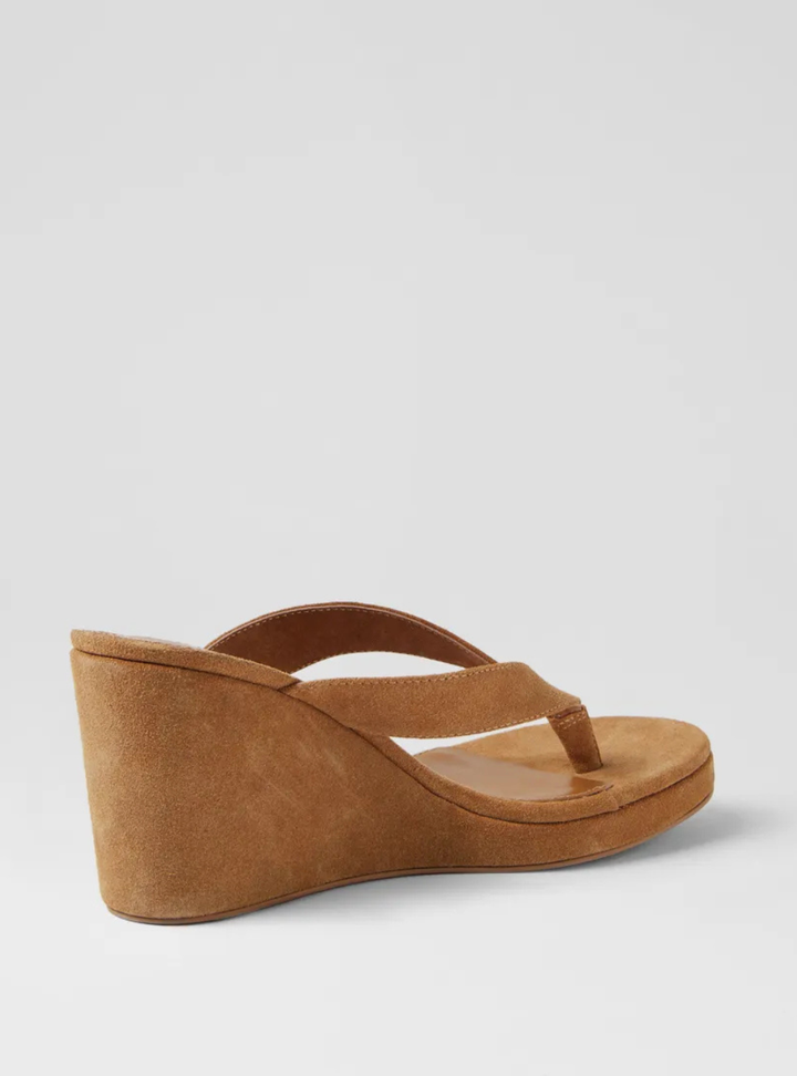 Kyrie Suede Sandals - Caramel