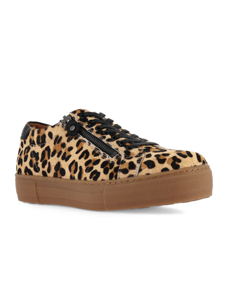 Froggy Sneaker - Tan Leopard