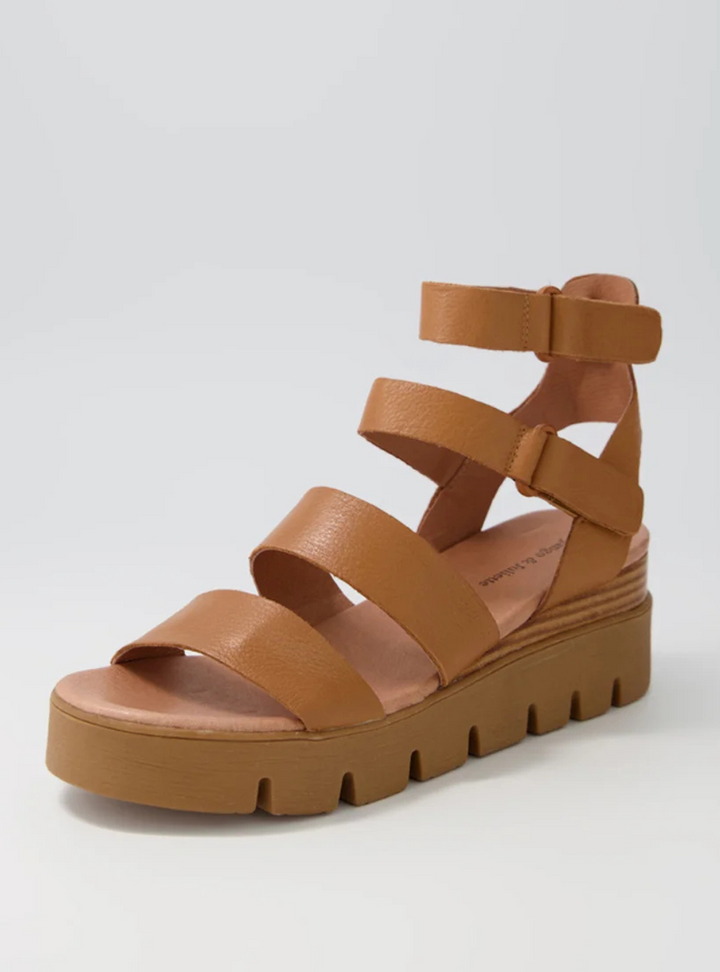 Rhean Sandal - Dark Tan