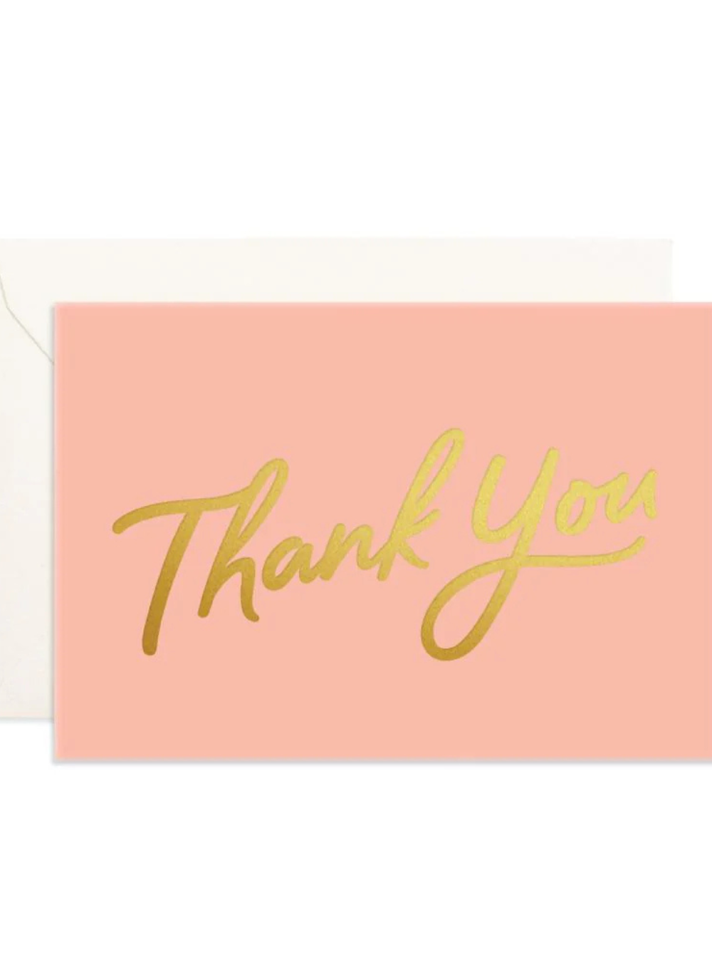 Thank You Peach Mini Greeting Card