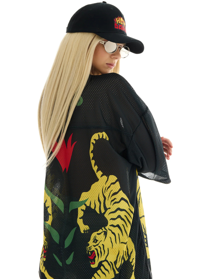 Crouching Tiger Football Jersey - Black