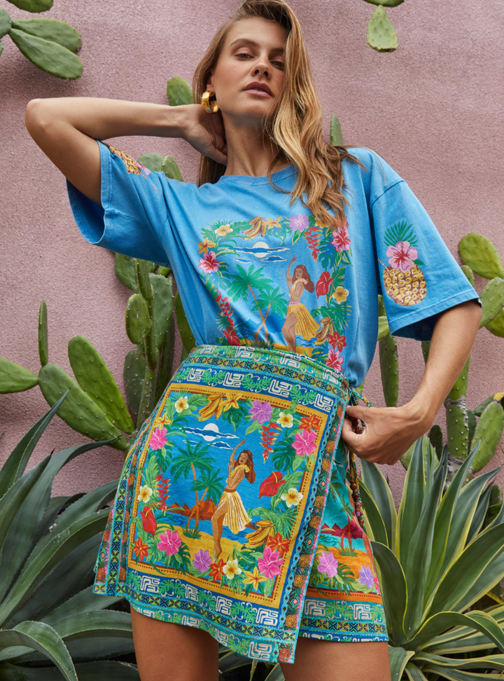 Barefoot Mini Skirt - Tiki