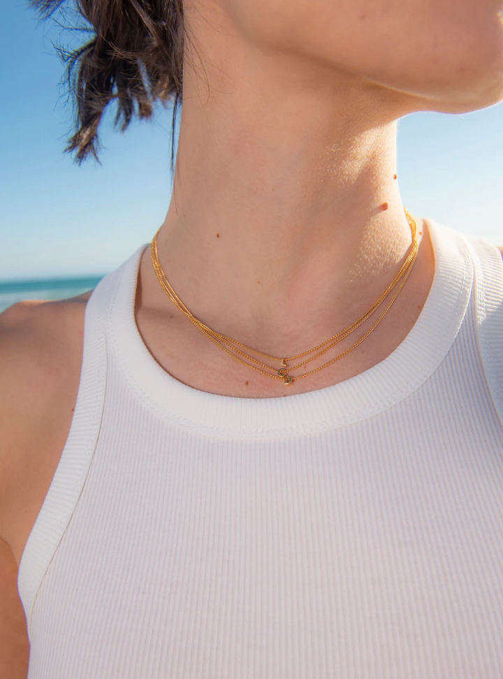 Tiny Love Letter Necklace - Z