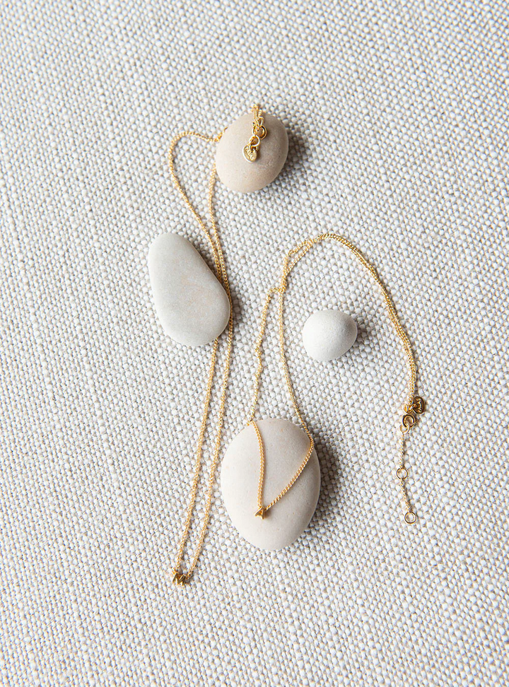 Tiny Love Letter Necklace - O