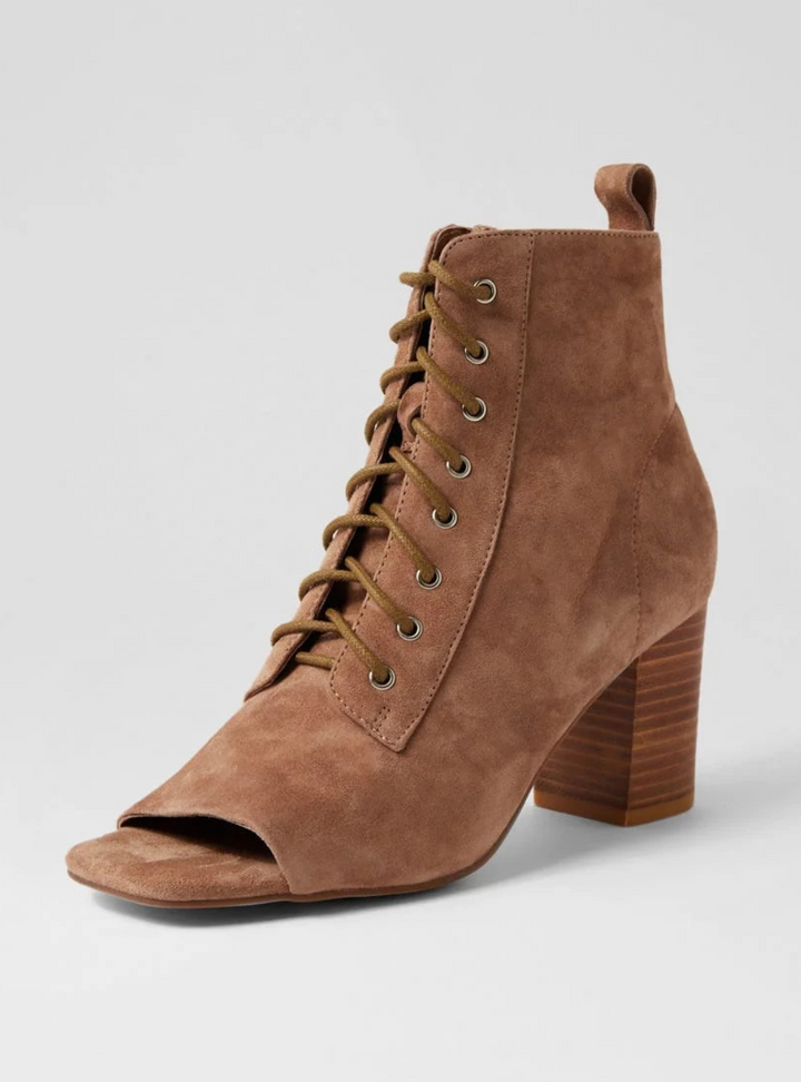 Cista Suede Sandals - Light Choc