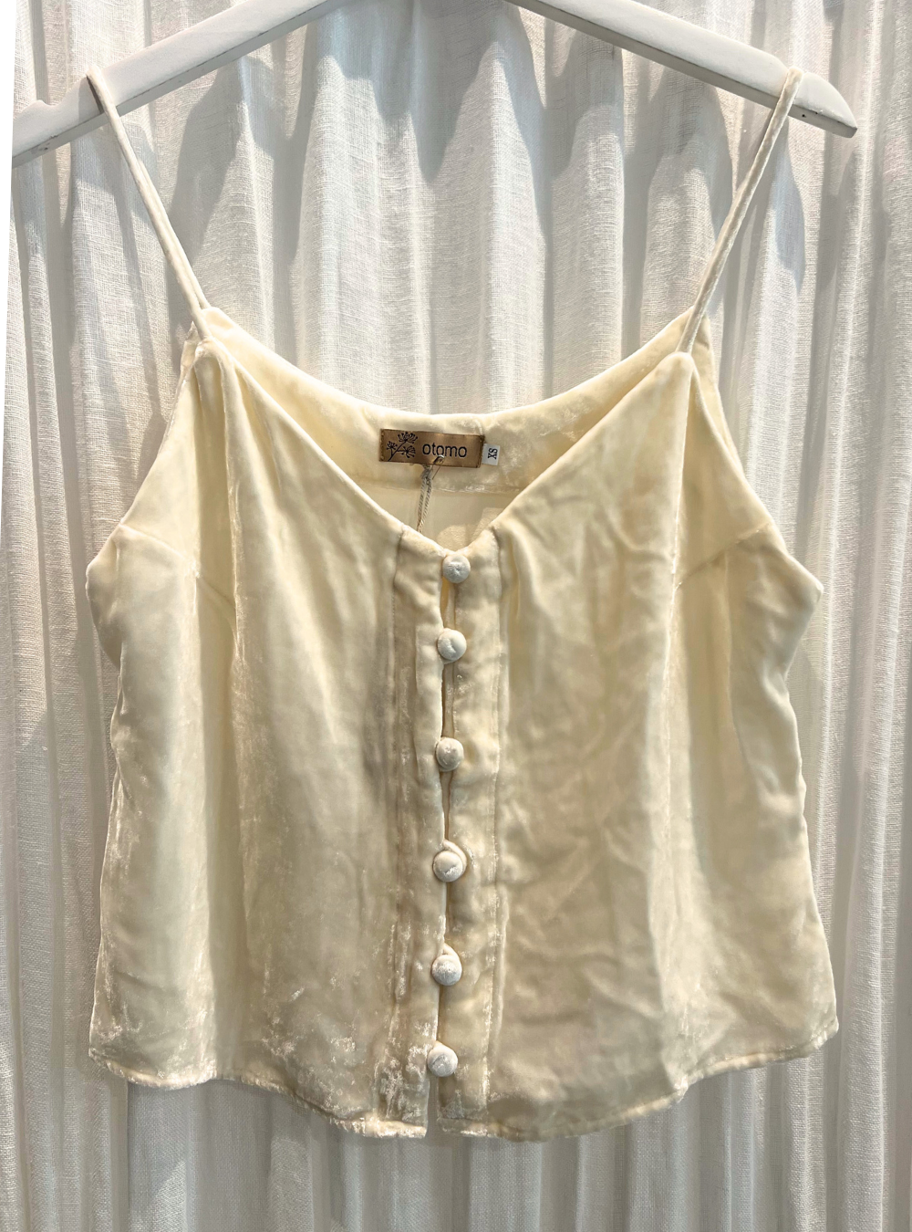 Sierra Velvet Cami - Ivory