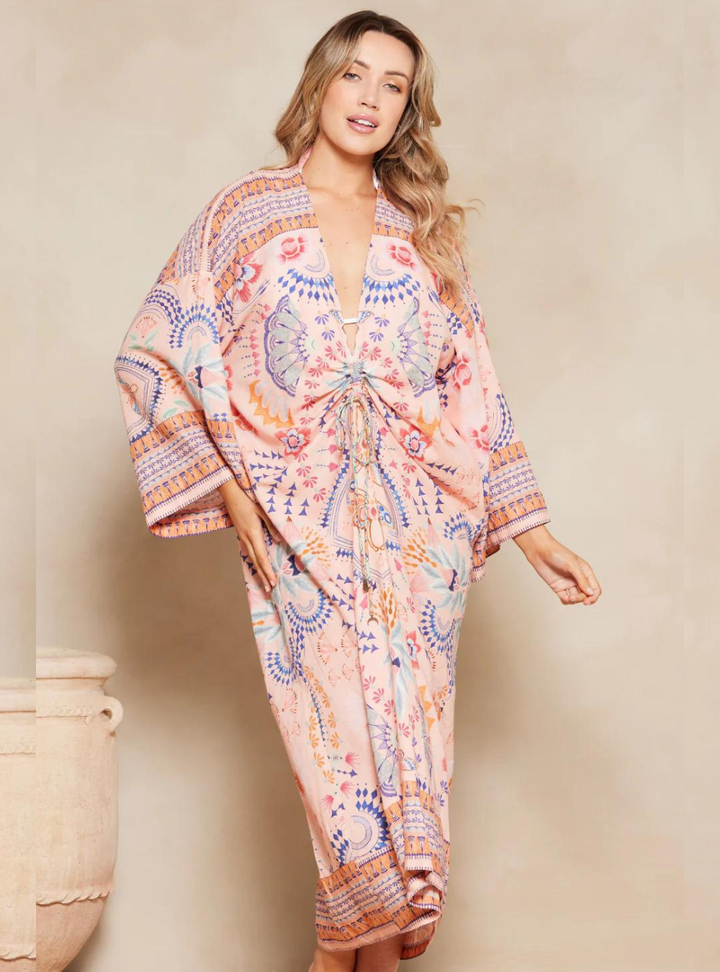 Wandering Folk Alegra Kaftan - Rosa