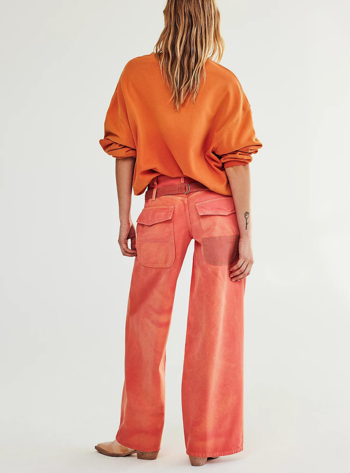 Waterfalls Baggy Wideleg - Oklahoma Sun