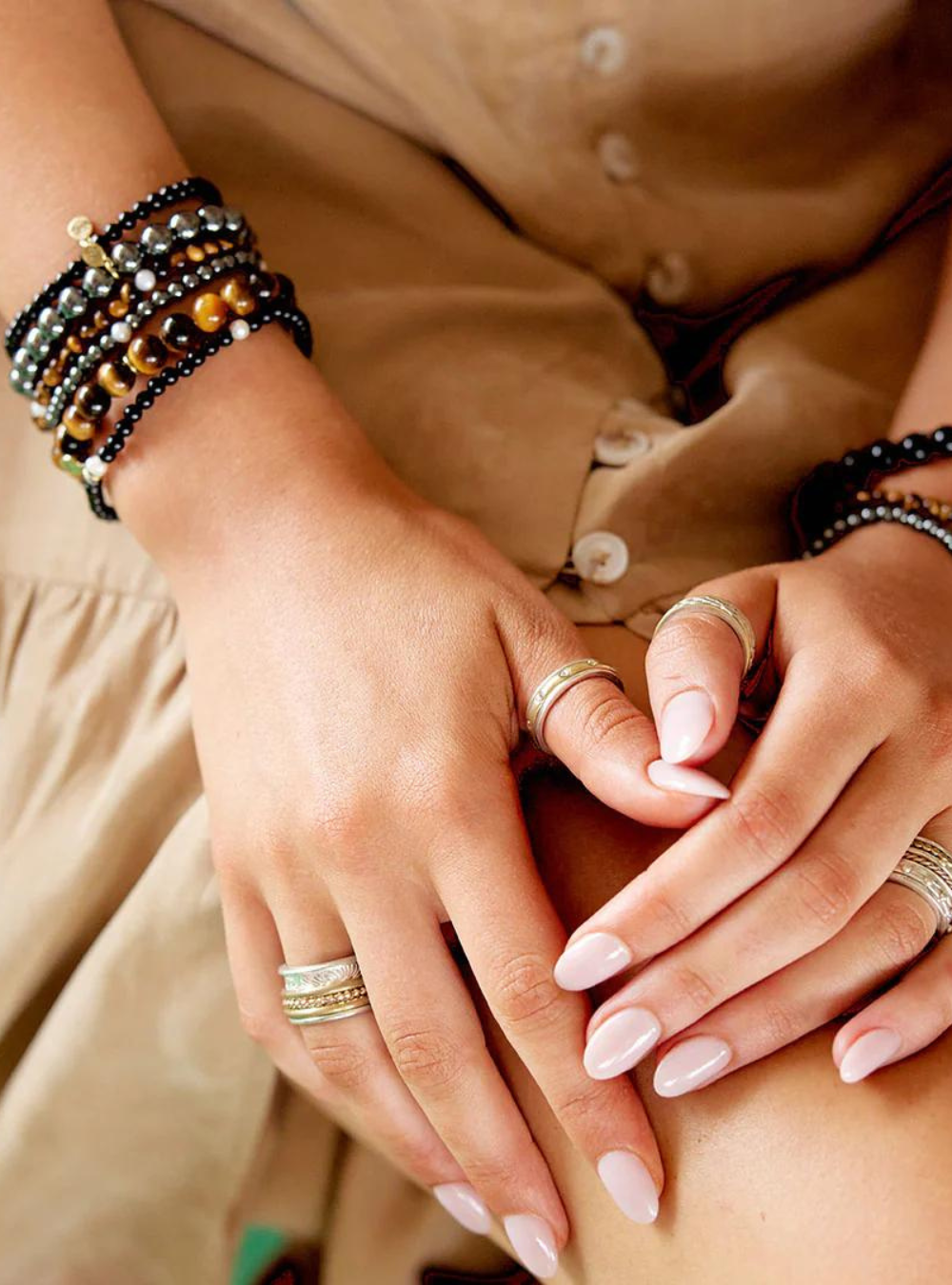 Onyx & Pearl Prosperity Gem Bracelet