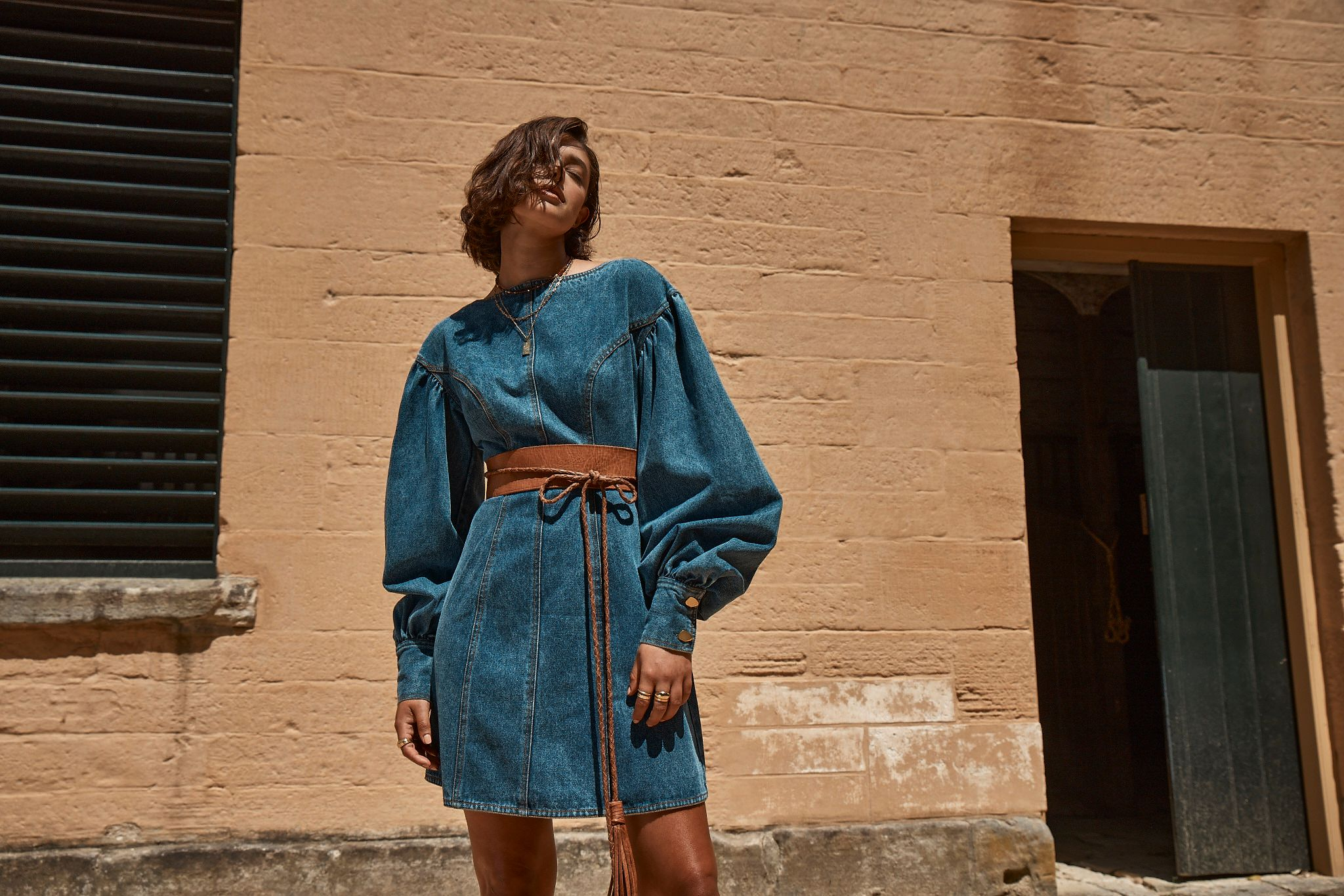 waterlily mini dress