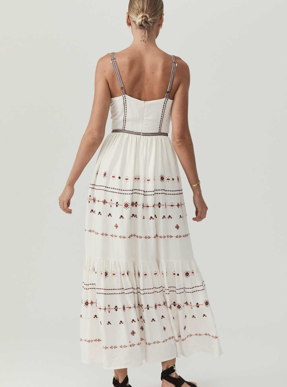 Sabrina Embroidery Maxi Dress
