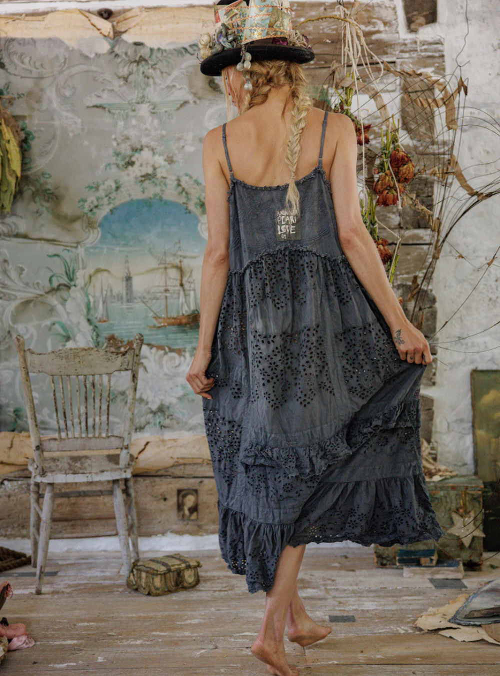 Eyelet Embroidered Esti Cami Dress 1282 - Ozzy | PRE-ORDER