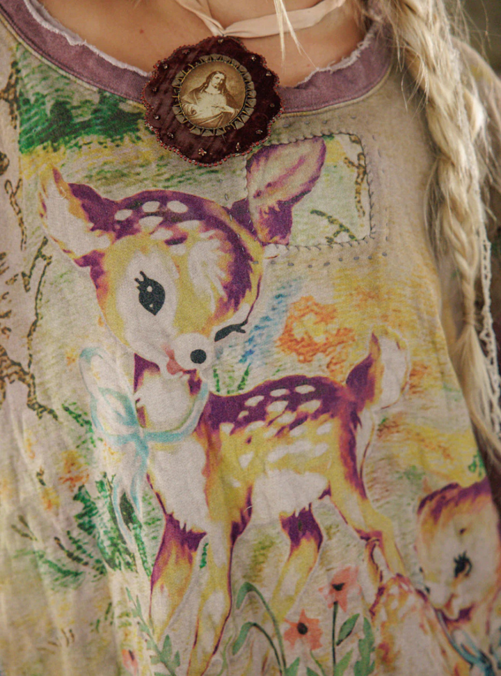 Magnolia Pearl Dama Dama Hermosa Sweatshirt 2258 - Purple Boba