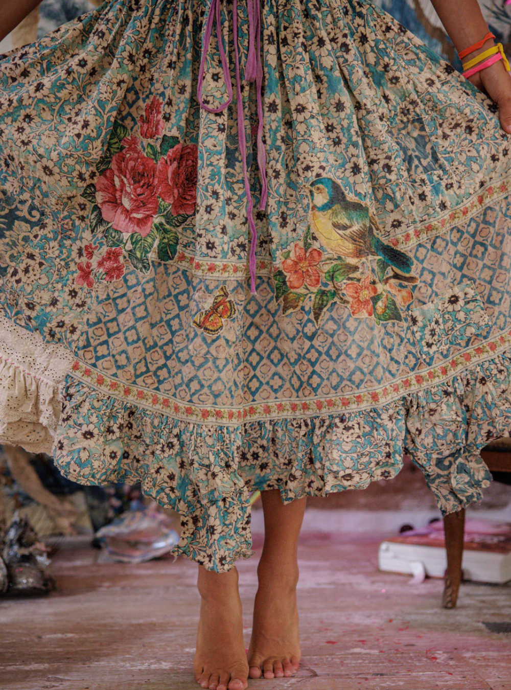 Magnolia Pearl Anselma Skirt 233 - Blue Eyes