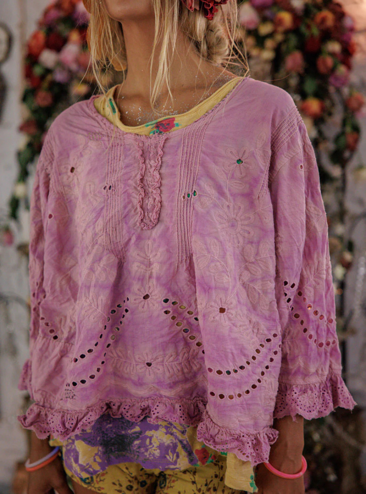 Magnolia Pearl Eyelet Wennie Blouse 2566 - Allium