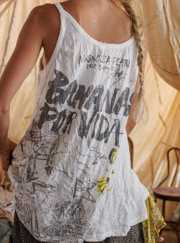 Magnolia Pearl Bananas Por Vida Lana Tank 423 - True | PRE-ORDER