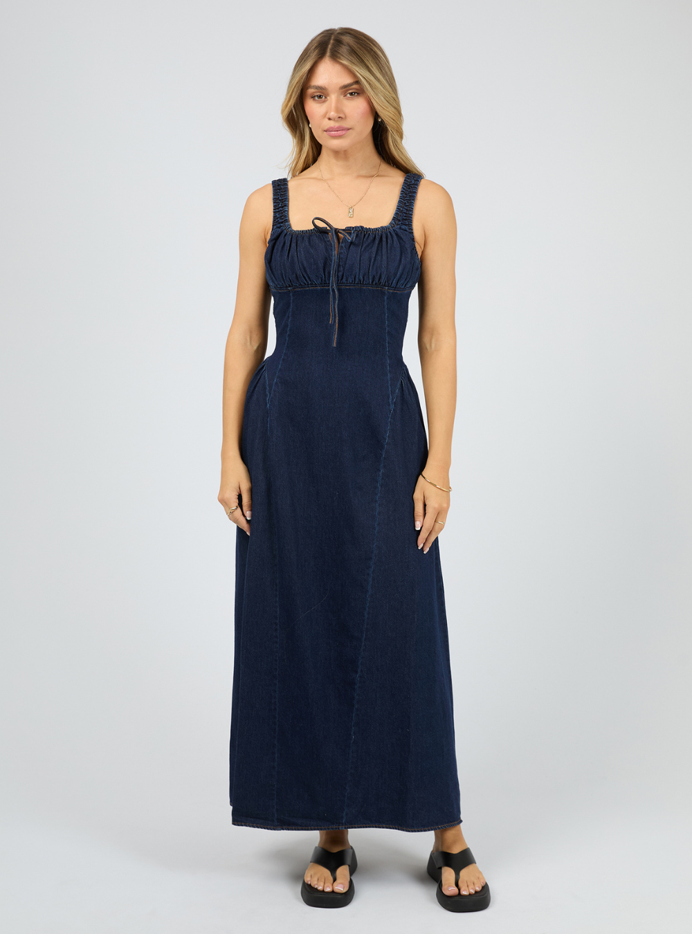 Poppy Denim Dress - Indigo