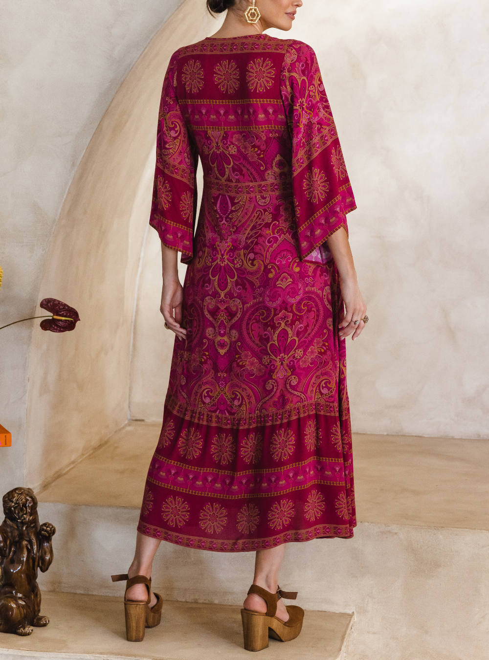 Empire Dress - Ruby