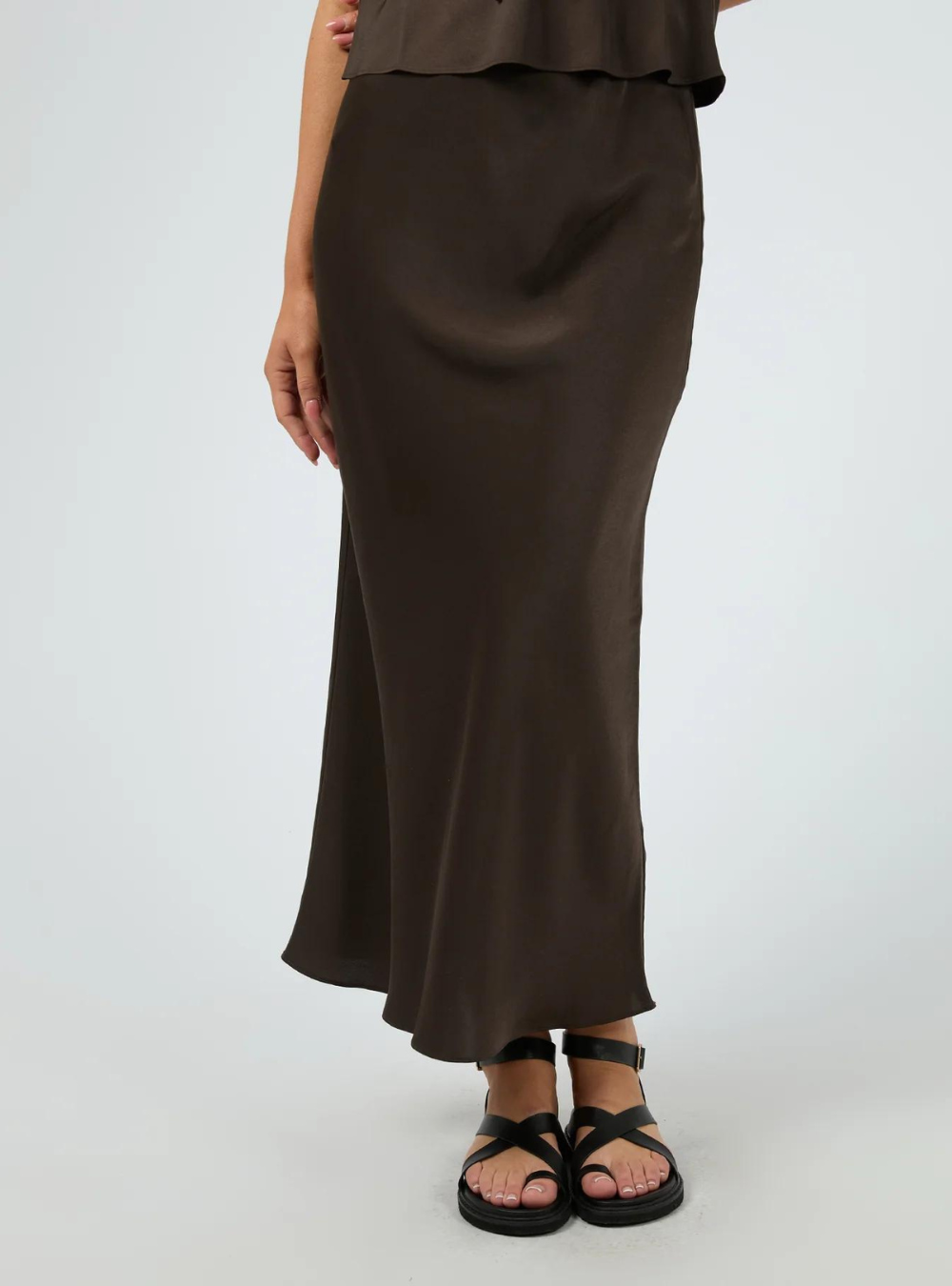 Aire Maxi Skirt - Brown