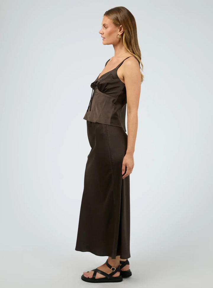 Aire Maxi Skirt - Brown