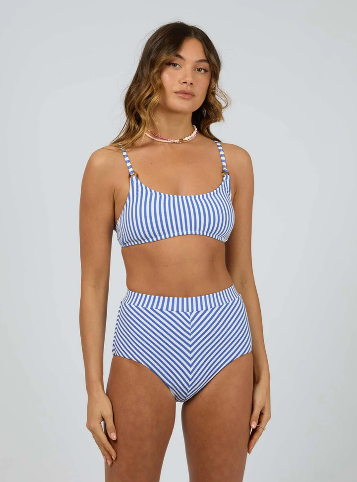 Amore Stripe Bandeau - White