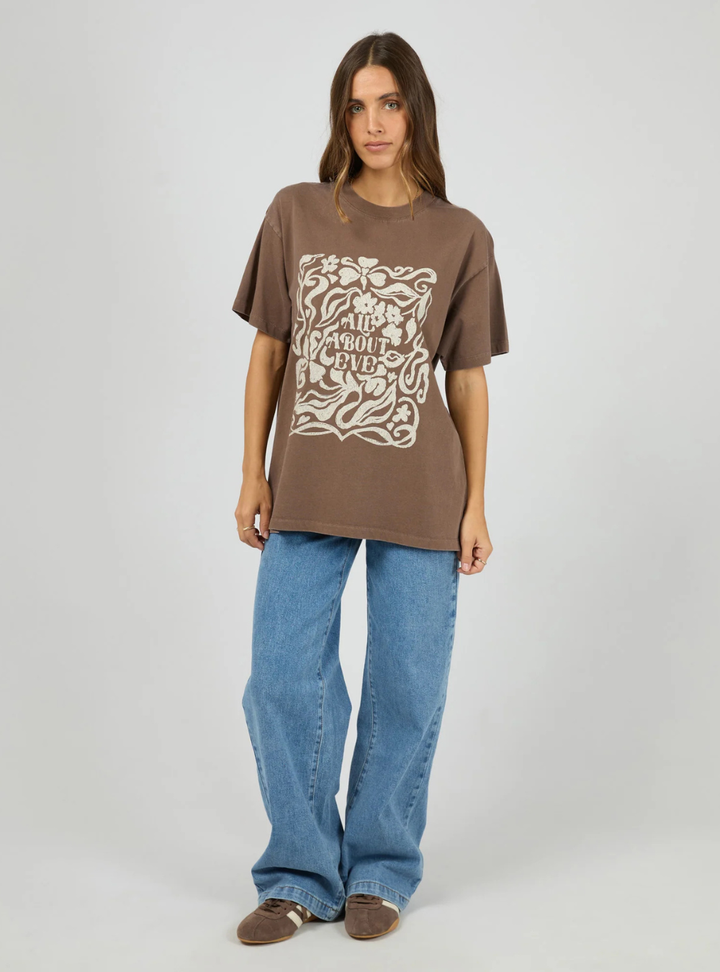 Fields Relaxed Tee - Coffee