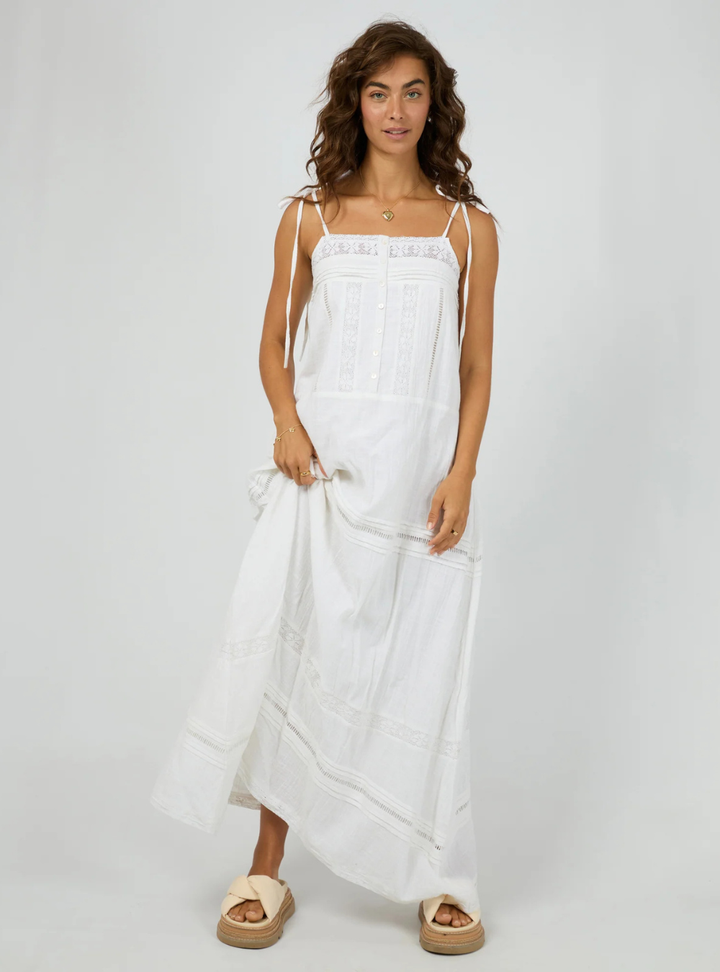 Dusty Maxi Dress - White