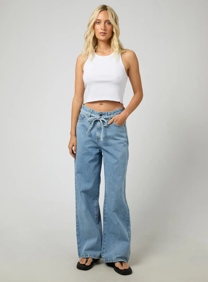 Gia High Rise Baggy - Light Blue