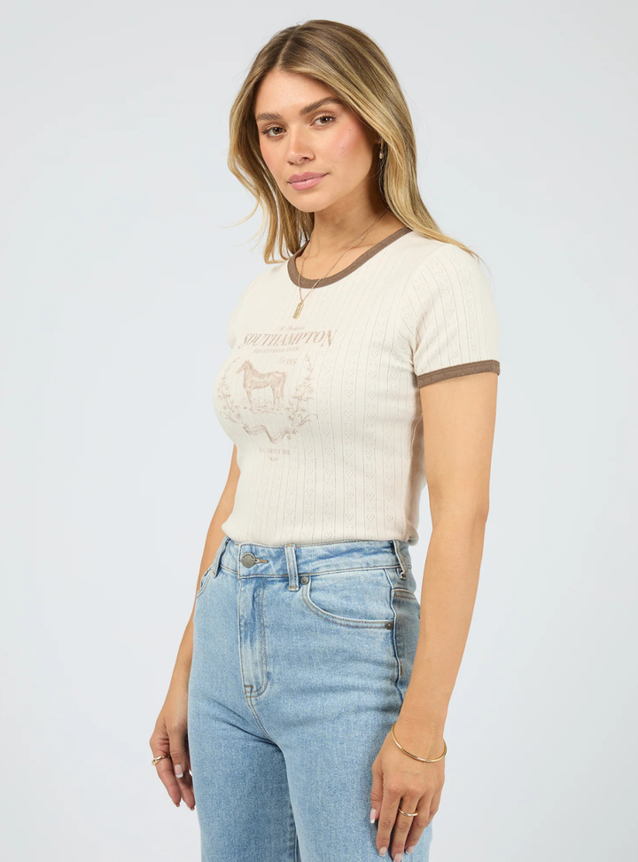 Southhampton Baby Tee - Vanilla